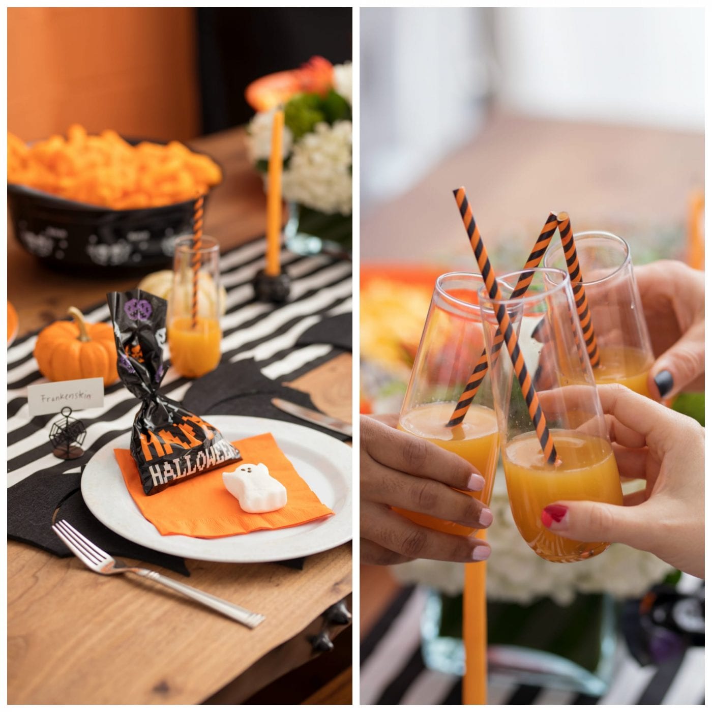 Monster Mash Halloween Tablescape PicMonkey Collage