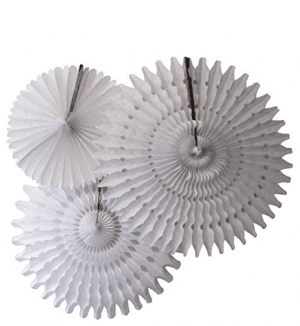 Devra Party Gray Paper Fans