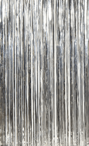 Silver Fringe Curtain