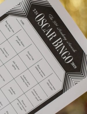Oscars Ballots and Bingo