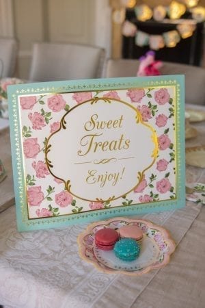 Tea Time Signs and Banner