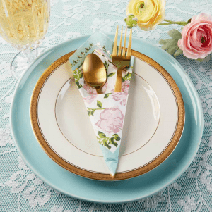 Kate Aspen Tea Time Blue Napkins