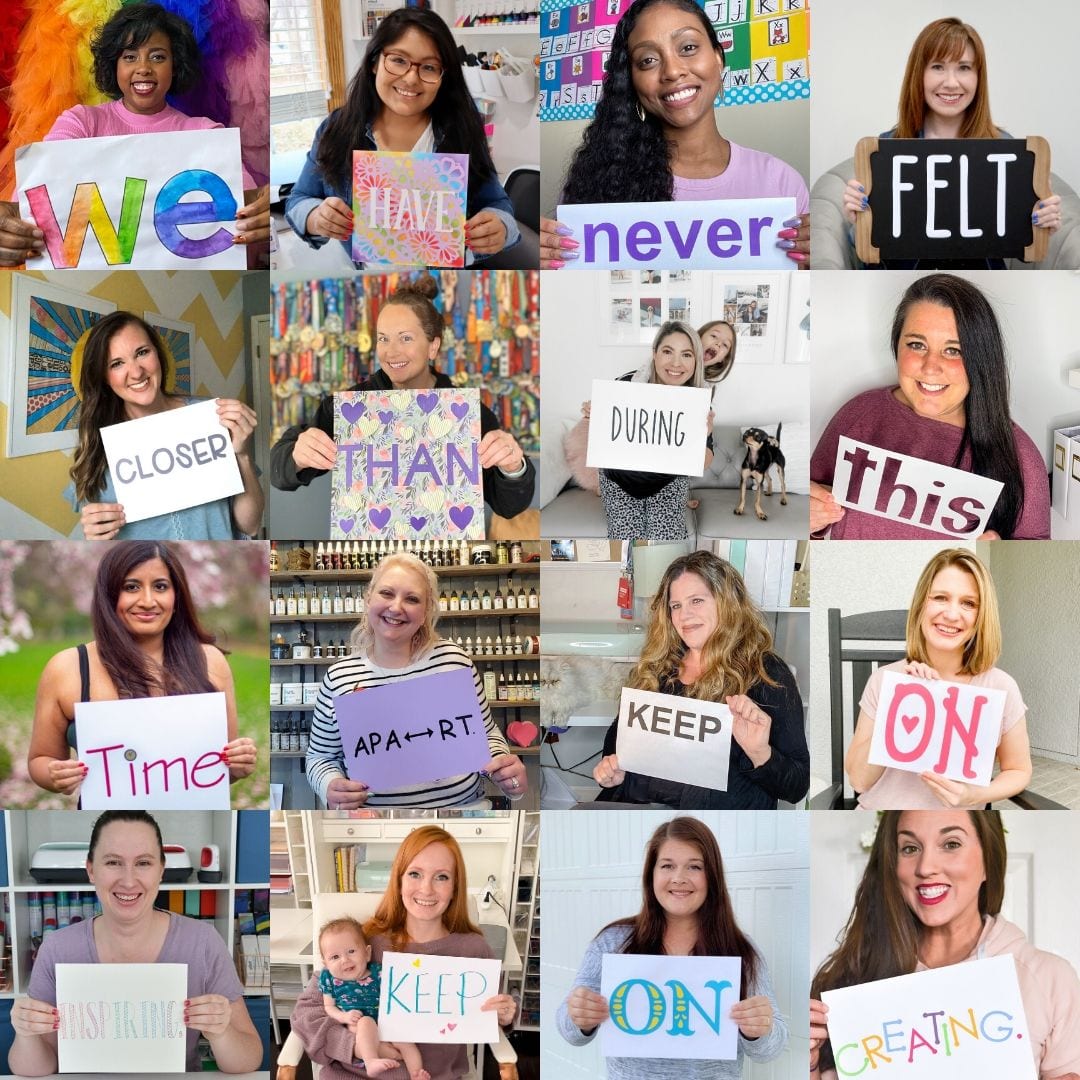 Covid Kindness with Cricut Cricut Collage 1