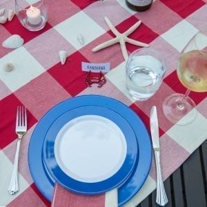 Blue Melamine Plates