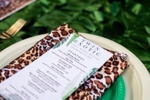 CV Linens Leopard Napkins