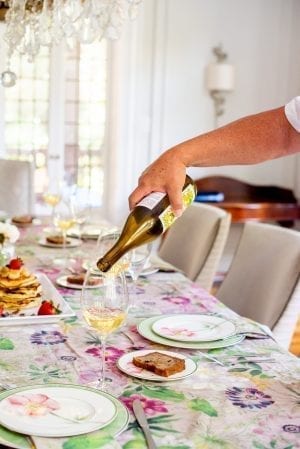Pink Round Tablecloth