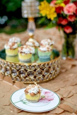 CV Linens Gold Cake Stand