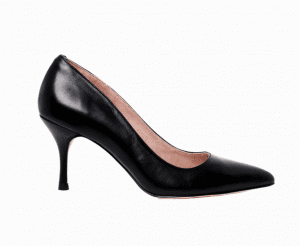 Black Leather Pump