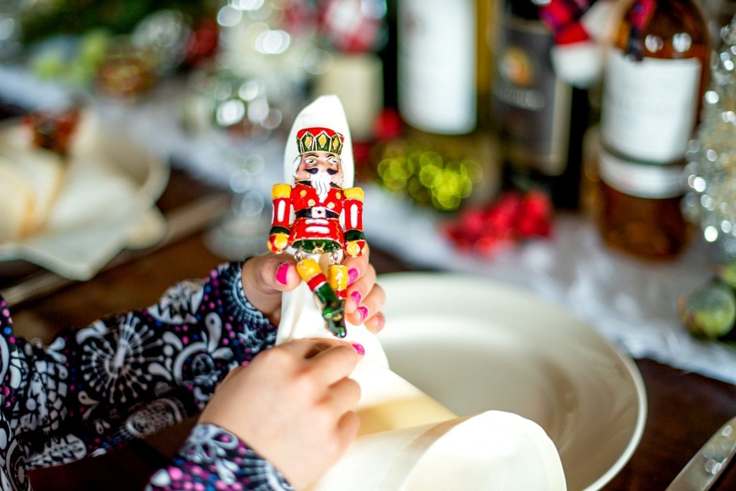 The Best Christmas Birthday Party Ideas at Home Nutcracker napkin rings