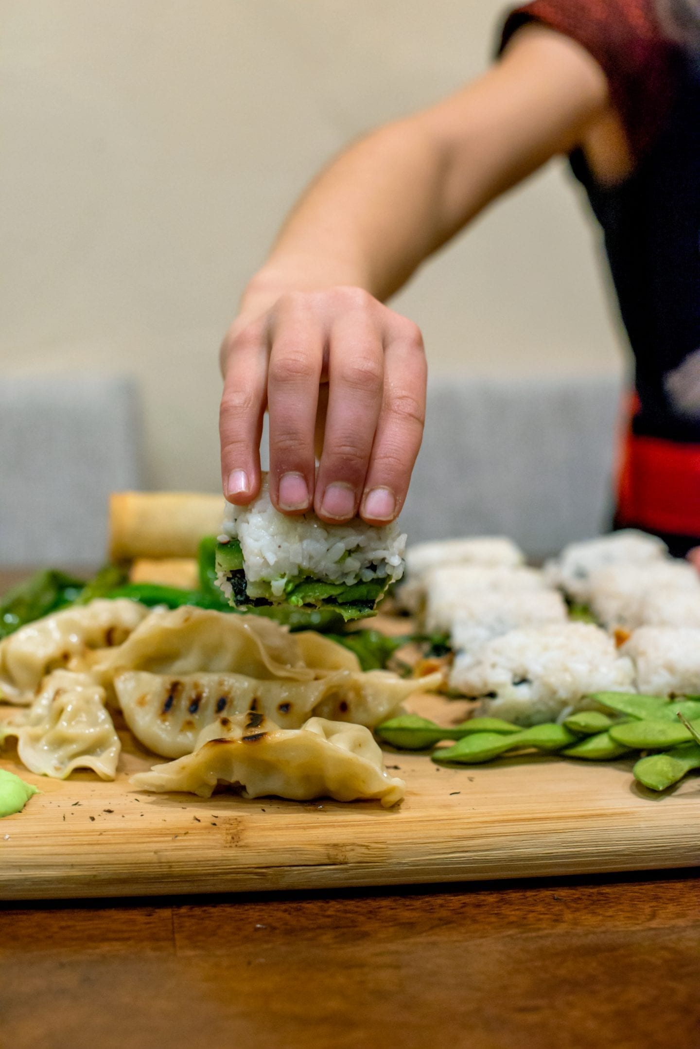 Making sushi with kids