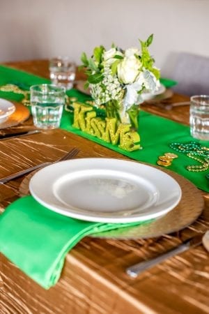 CV Linens Kelly Green Napkins