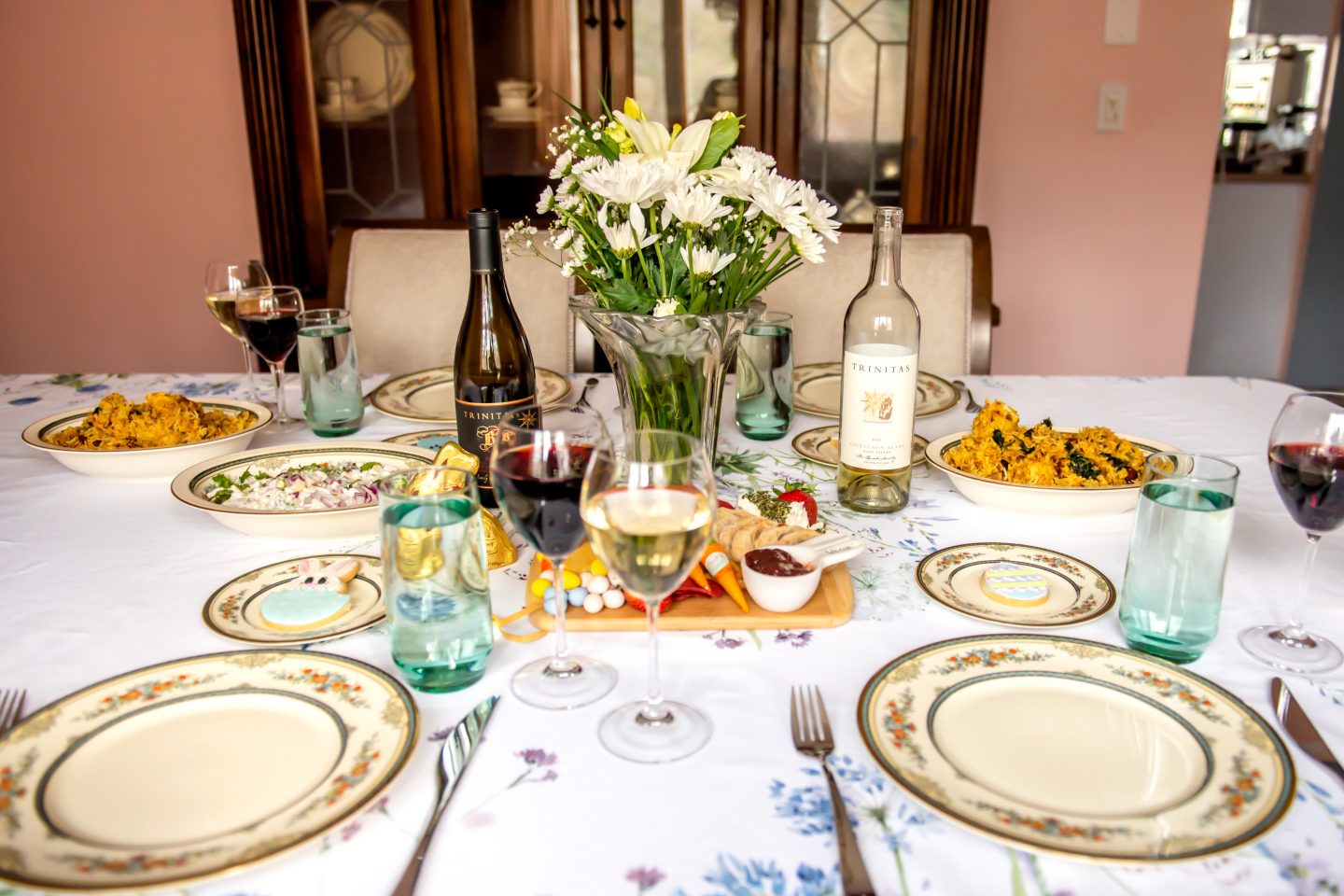 Easter Dinner Party Tablescape