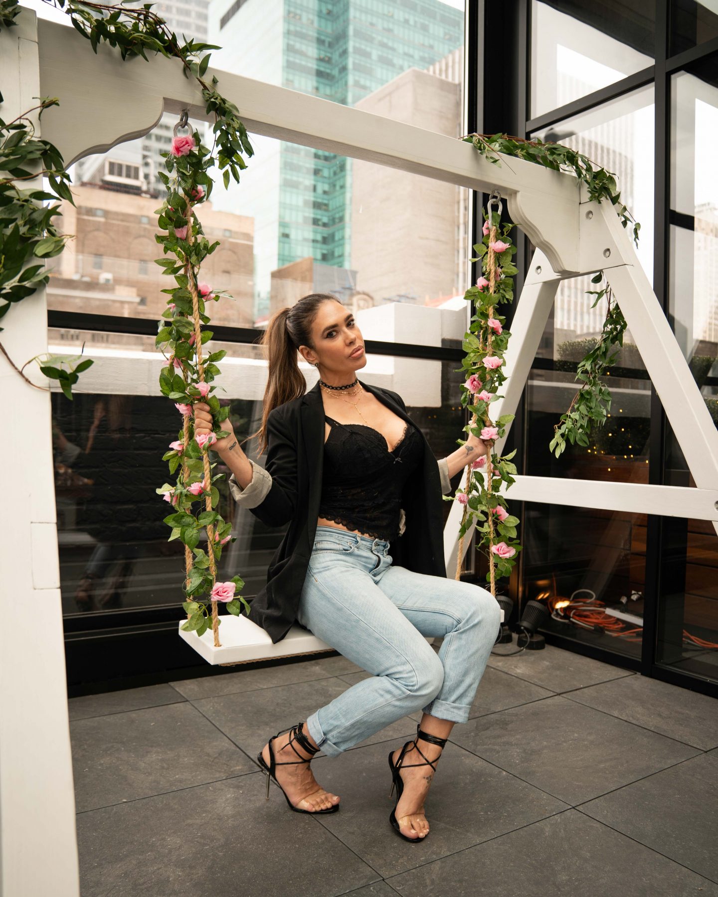 The Best National Rosé Day Party in NYC in 2021 Woman at Bodvar National Rose Day Party