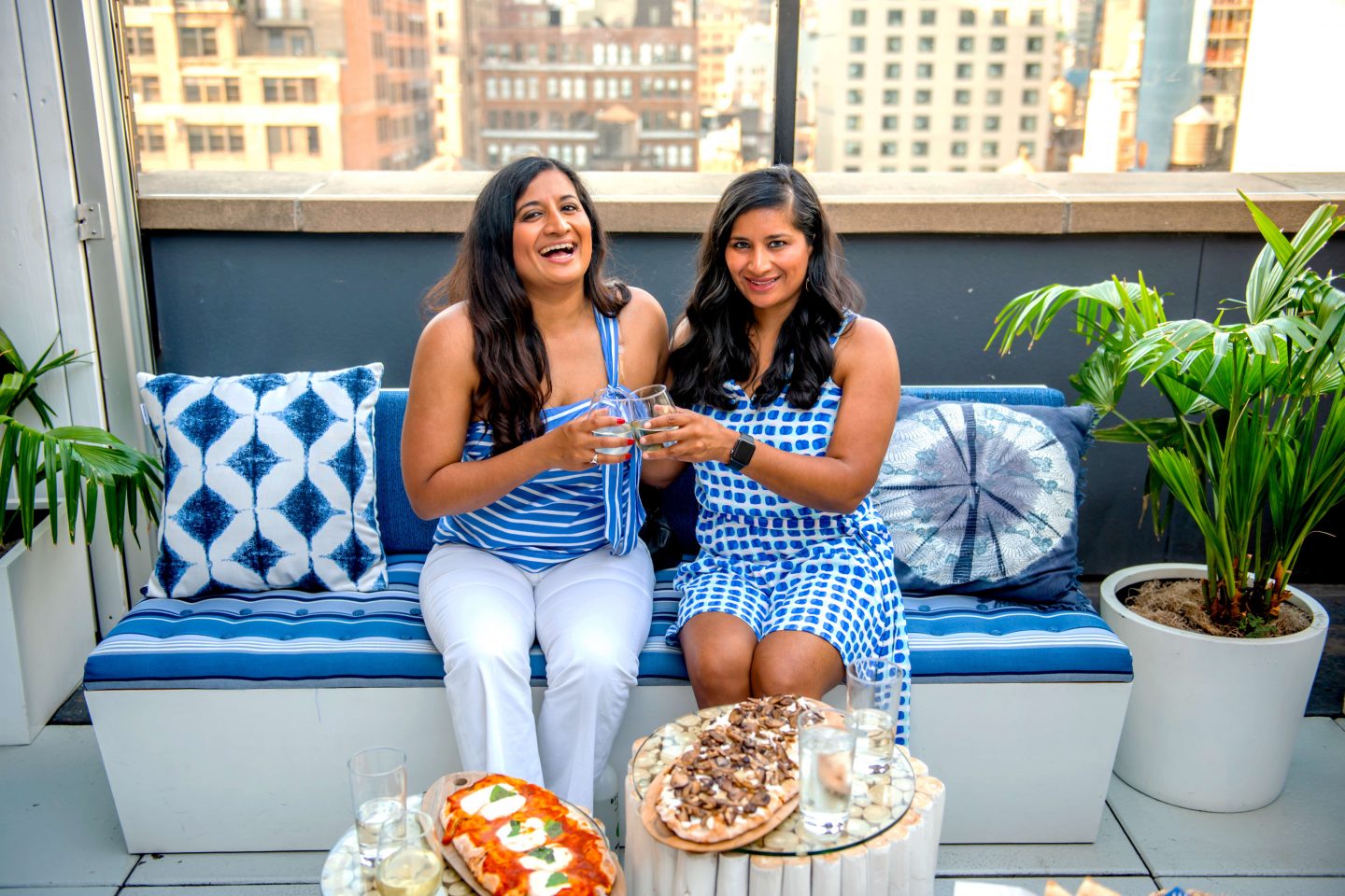 The Best Summer 2021 Rooftops in NYC: Sandbar Women at Sandbar with Flatbreads; best summer 2021 rooftops in NYC