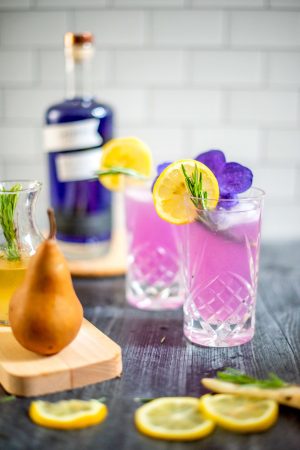 7 Ingredients to Make Beautiful Empress Gin Cocktails with Pear and Rosemary
