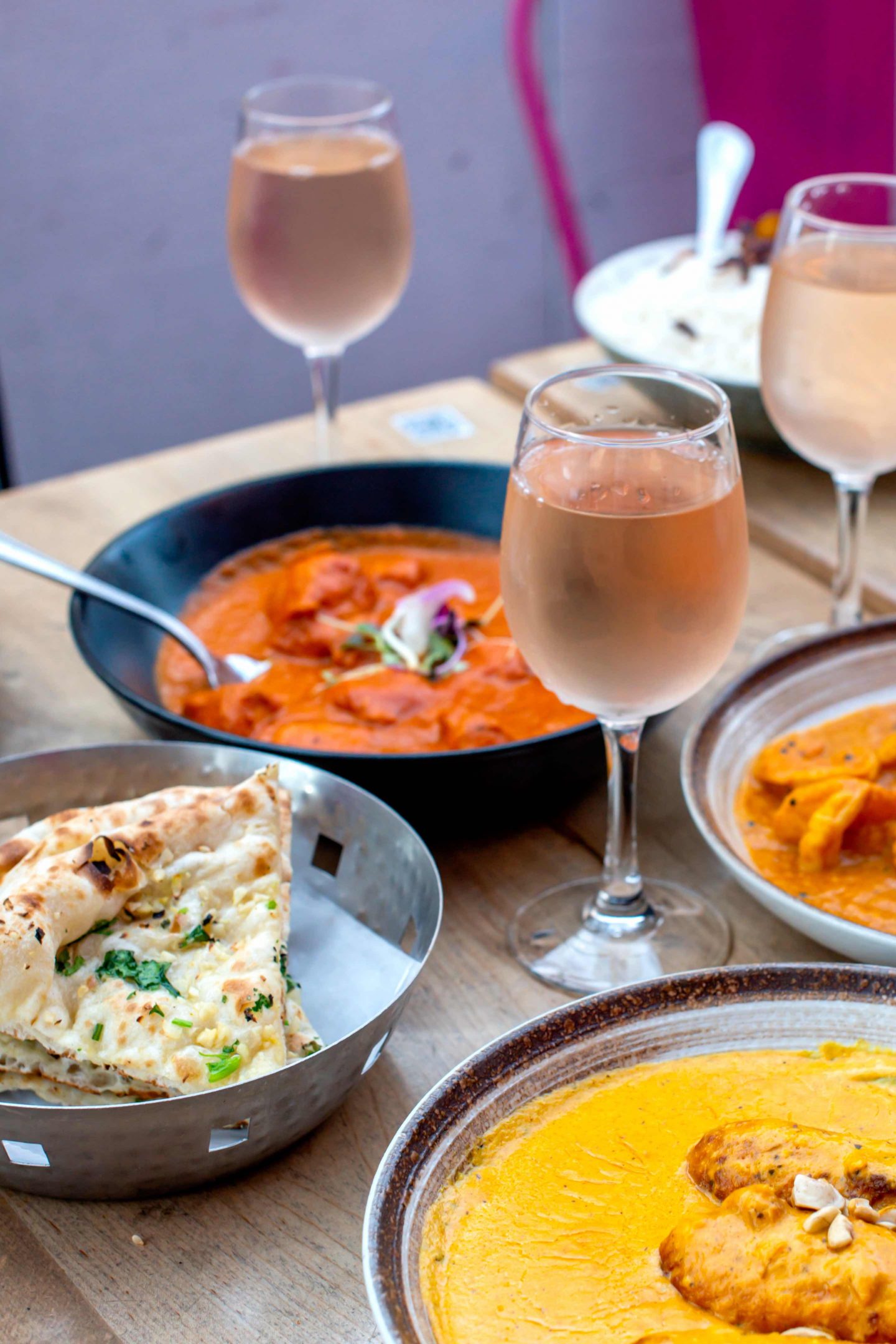 Badshah Butter Chicken, Shrimp, Kofta and Garlic Naan. Best Indian Restaurants in Hell's Kitchen. Badshah. 