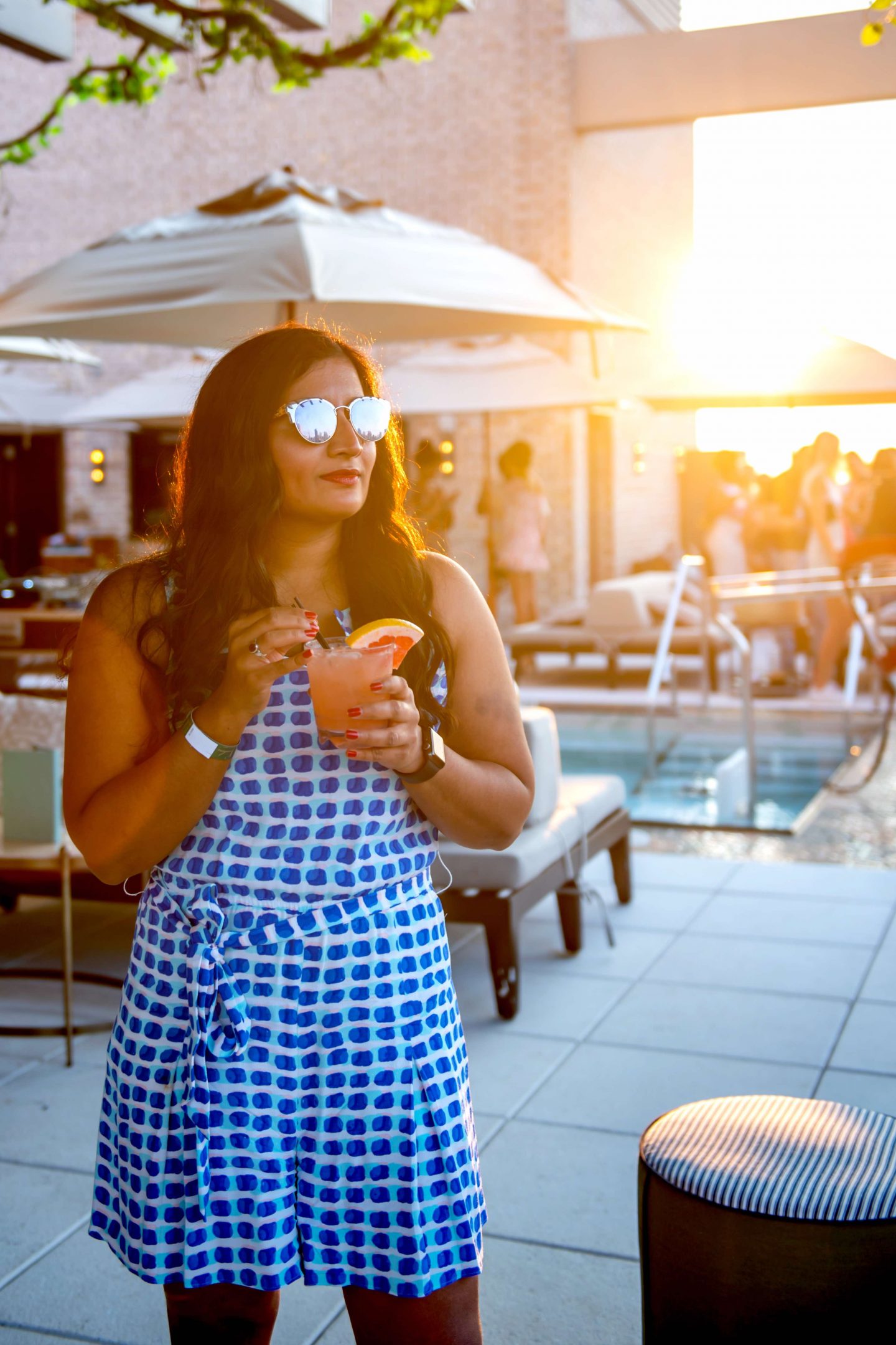Somewhere Nowhere Woman with a Cocktail. Best Rooftops in Chelsea. Best Rooftops in Chelsea.