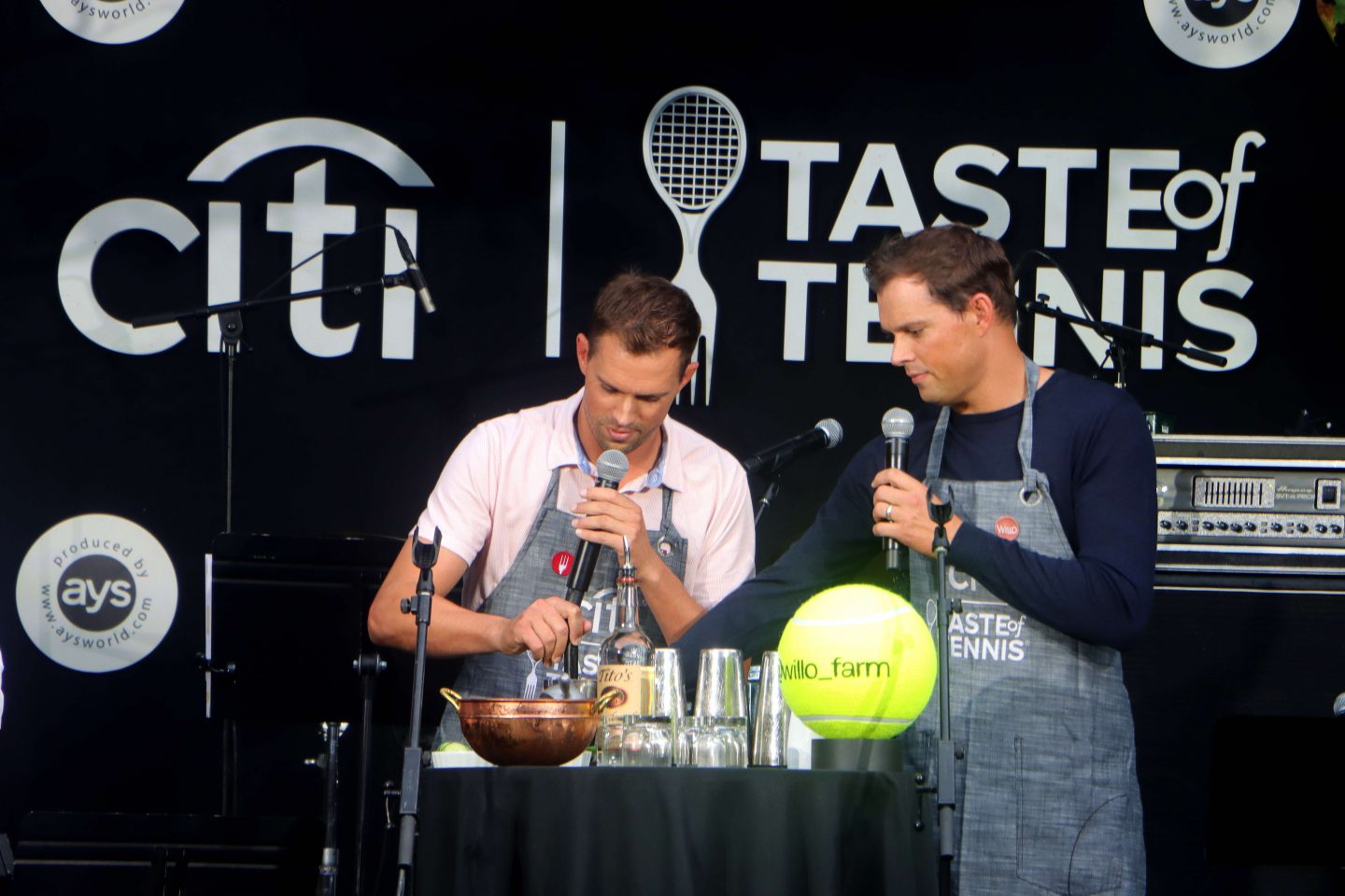 Annual Citi Taste of Tennis: Best Recap in 2021 Taste of Tennis 2021 - Bob and Mike Bryan at Tavern on the Green. Citi Taste of Tennis.