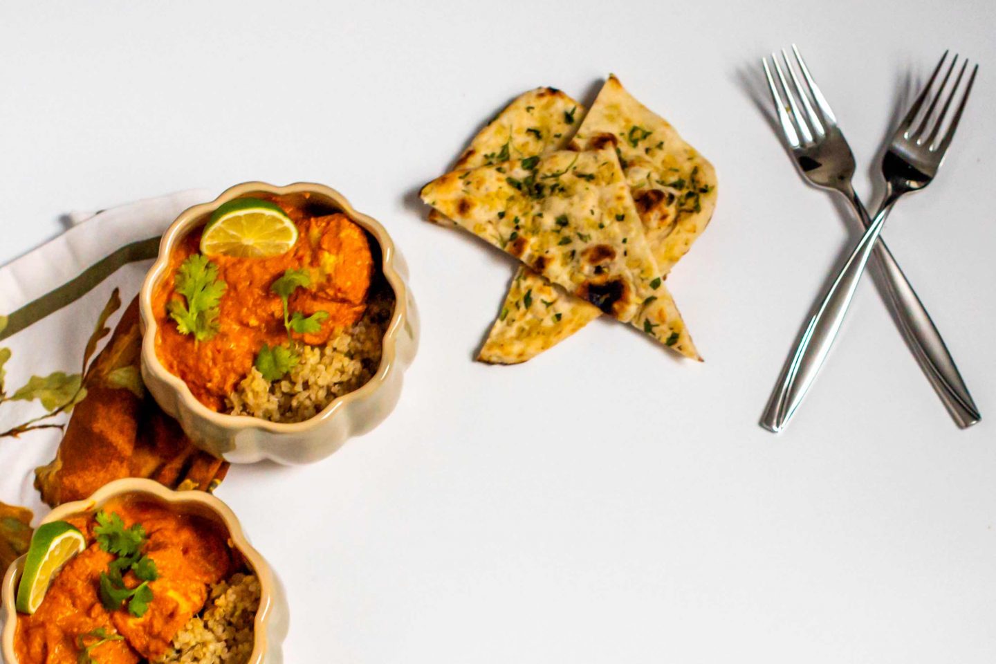 The Best Tofu Tikka Masala Recipe in 2021 Tofu Tikka Masala with Garlic Naan