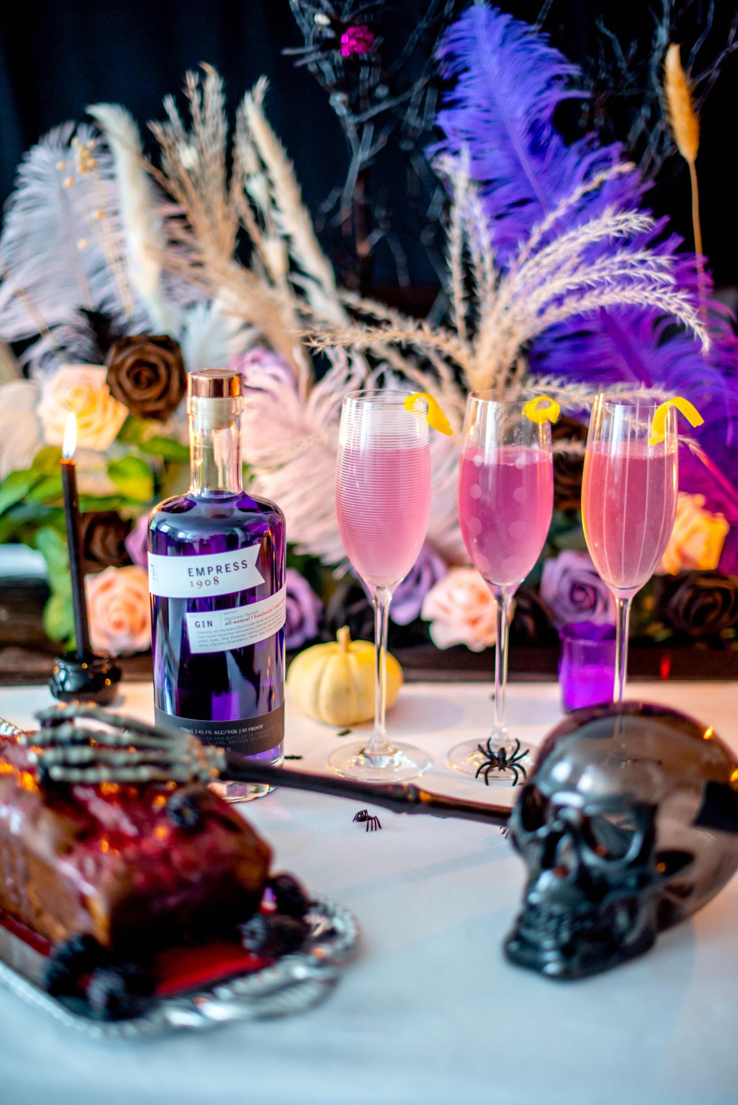 Empress Gin French 75. Halloween Brunch Ideas.