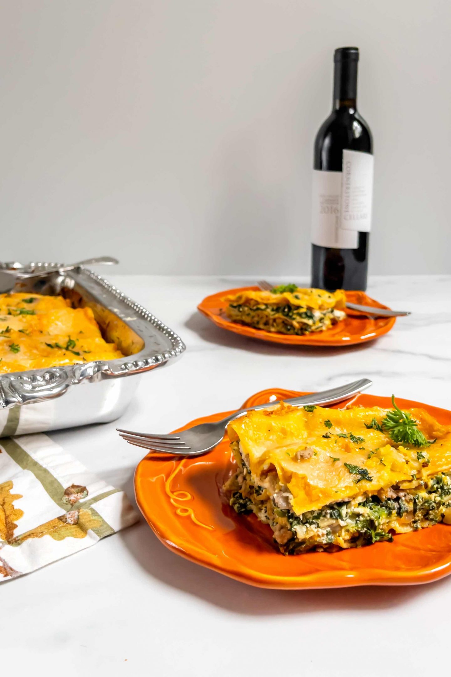 Turkey and Butternut Squash Lasagna 