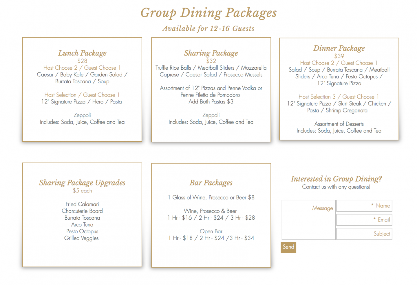 The Best Group Dining in Hudson Square 2021: Adoro Lei Best Group Dining in Hudson Square. Adoro Lei Group Dining Menu.