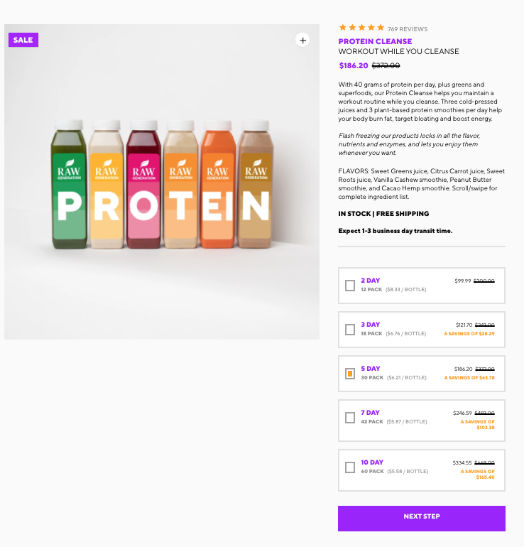 Raw Generation Protein Cleanse. Best Juice Cleanse This Holiday Season. 