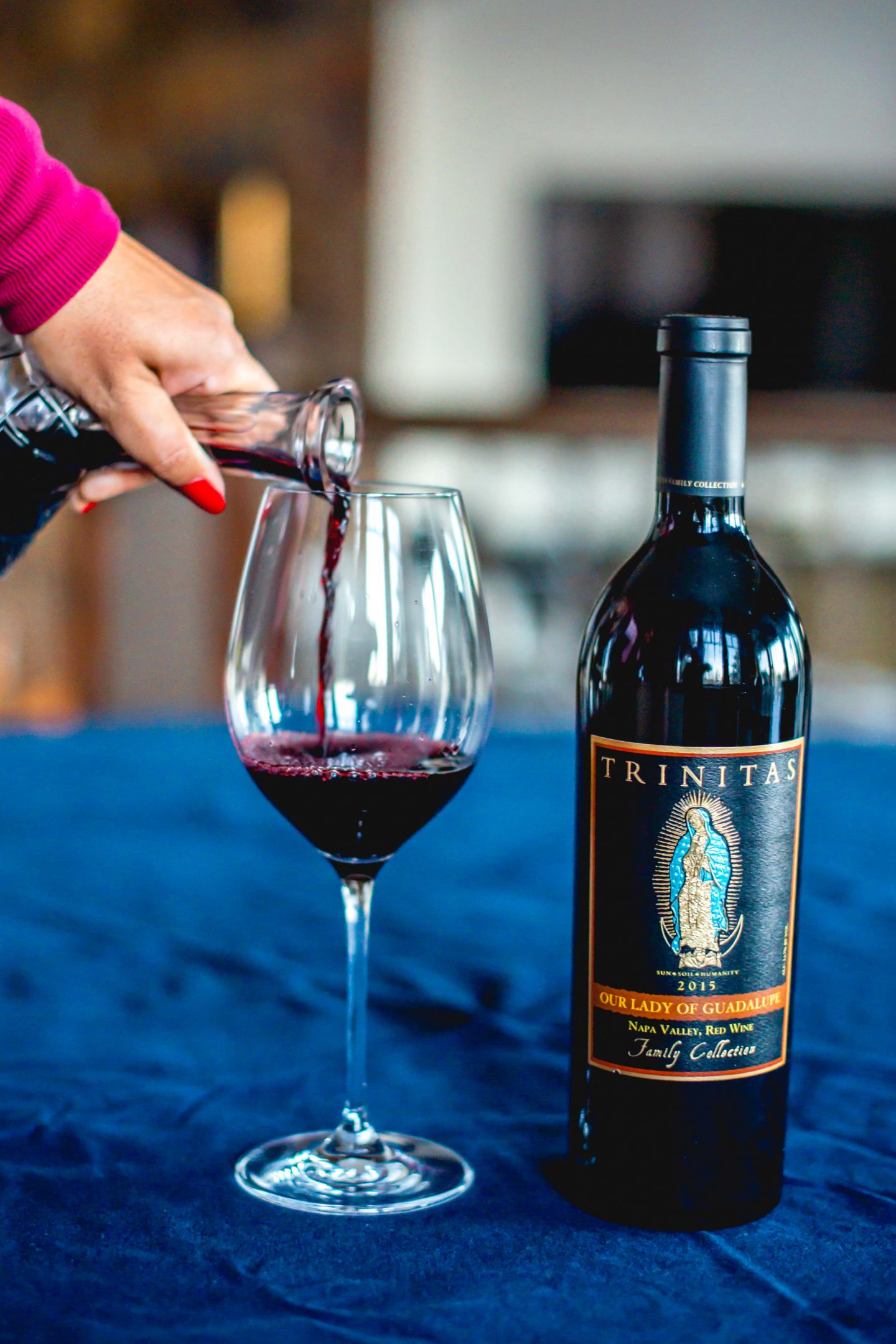 Trinitas Our Lady of Guadalupe. Italian Food and Wine Pairing. Trinitas Cellars. Italian Dinner Party. 
