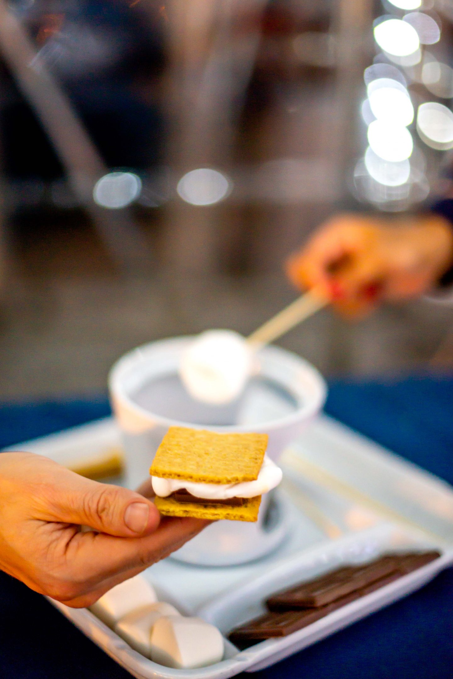 S'mores at Watermark. Watermark Winter Wonderland.