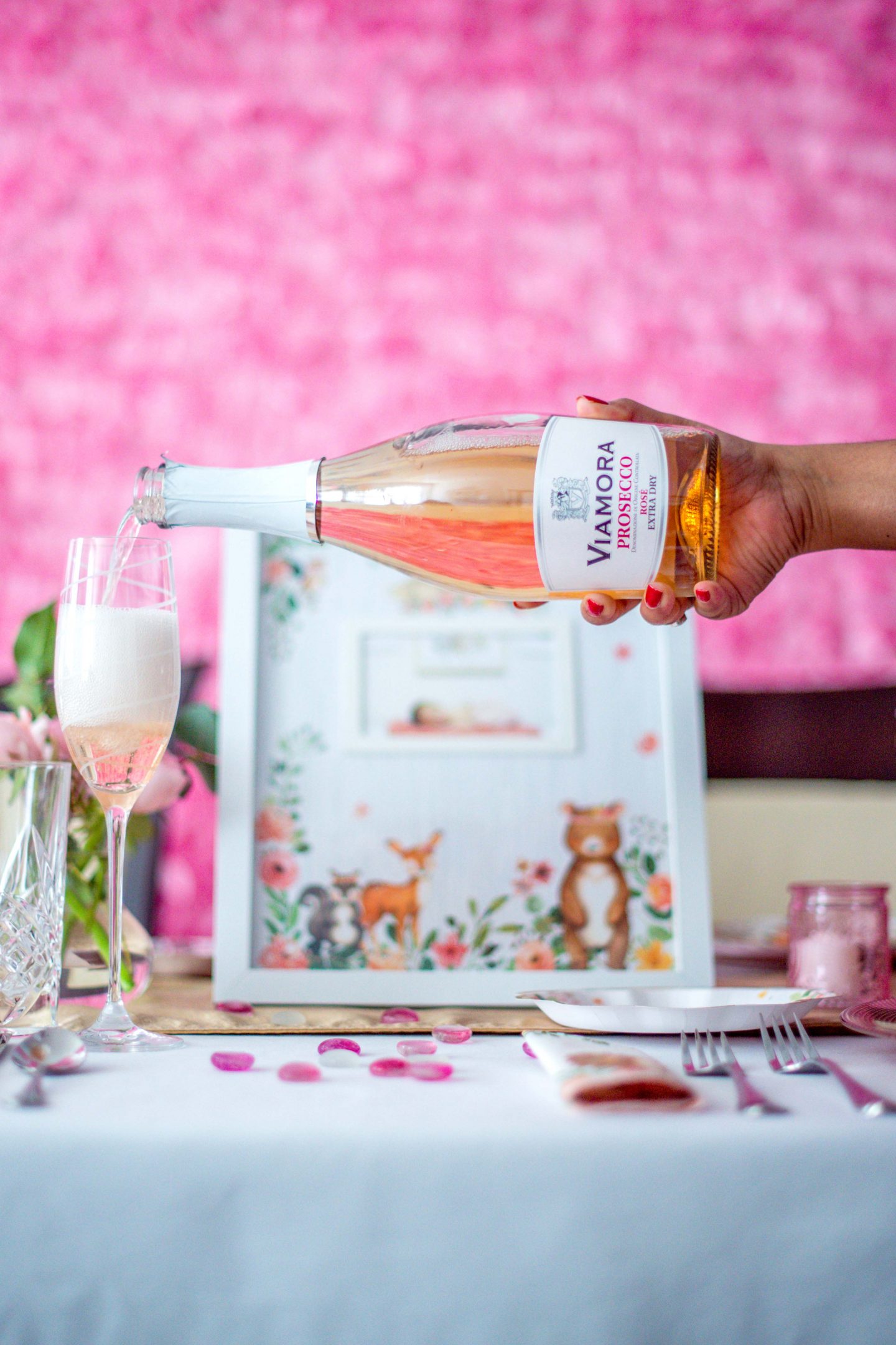 The Best Pink Baby Shower Ideas 2022: Kate Aspen Woodland Kate Aspen - Pink Woodland Collection - Rose Prosecco. Best Pink Baby Shower Ideas. Kate Aspen Pink Woodland.