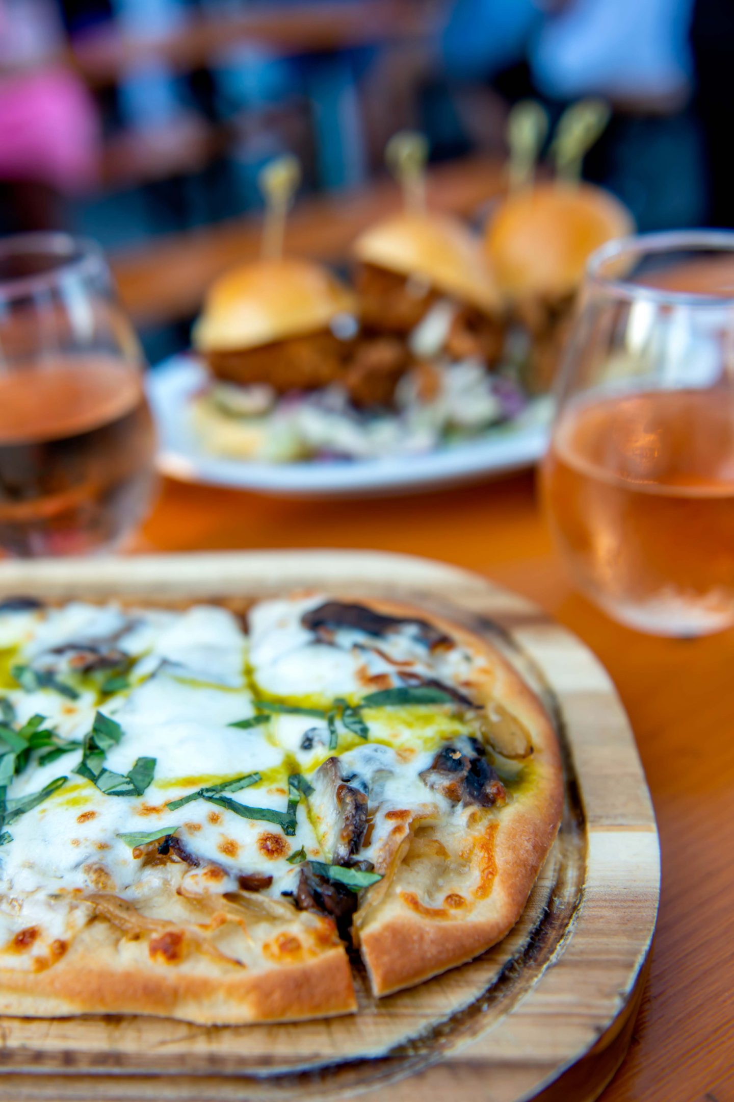 Watermark. Watermark Beach Rosé All Day Review. Rosé. Watermark Mushroom and Truffle Flat Bread. Watermark Sliders. 