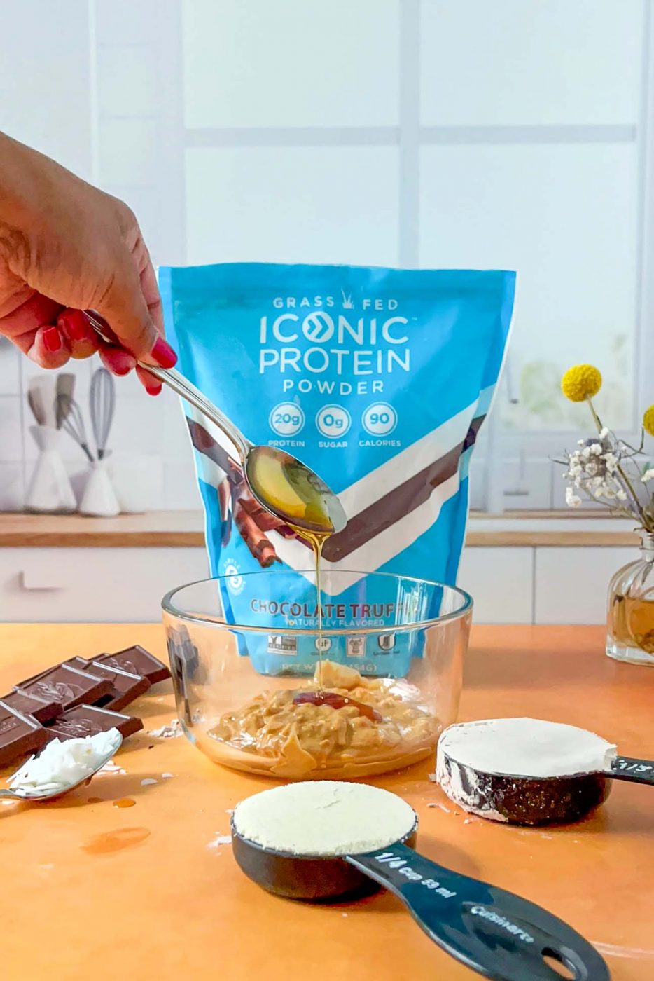 Easy No Bake Protein Ball Recipe with Iconic Protein Powder in 2023 Easy No Bake Protein Ball Recipe. Iconic Protein Powder Recipe.