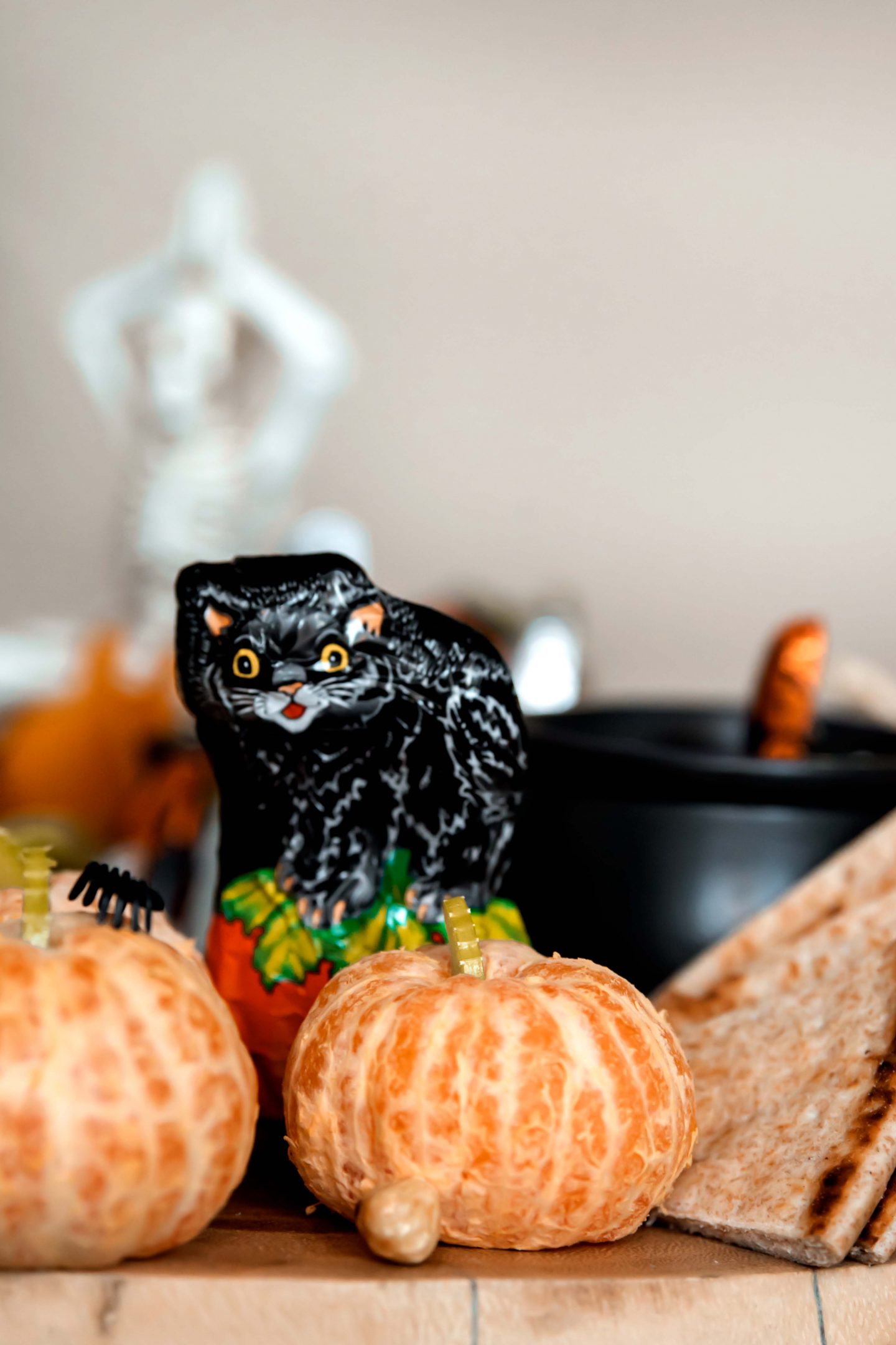 The Best Spooky Halloween Cheese Board in 2022 Halloween Cheese Board. Halloween Charcuterie. Pumpkin Clementine. Black Cat Candy.