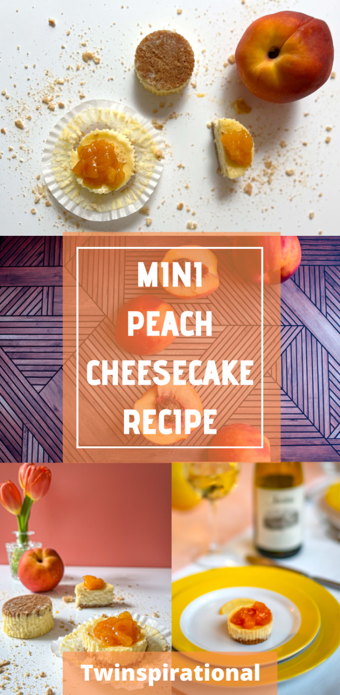 An Easy Mini Peach Cheesecake Recipe in 2022 Mini Peach Cheesecake Recipe. Peach Cheesecake. Mini Cheesecake Recipe. Peach Recipes.