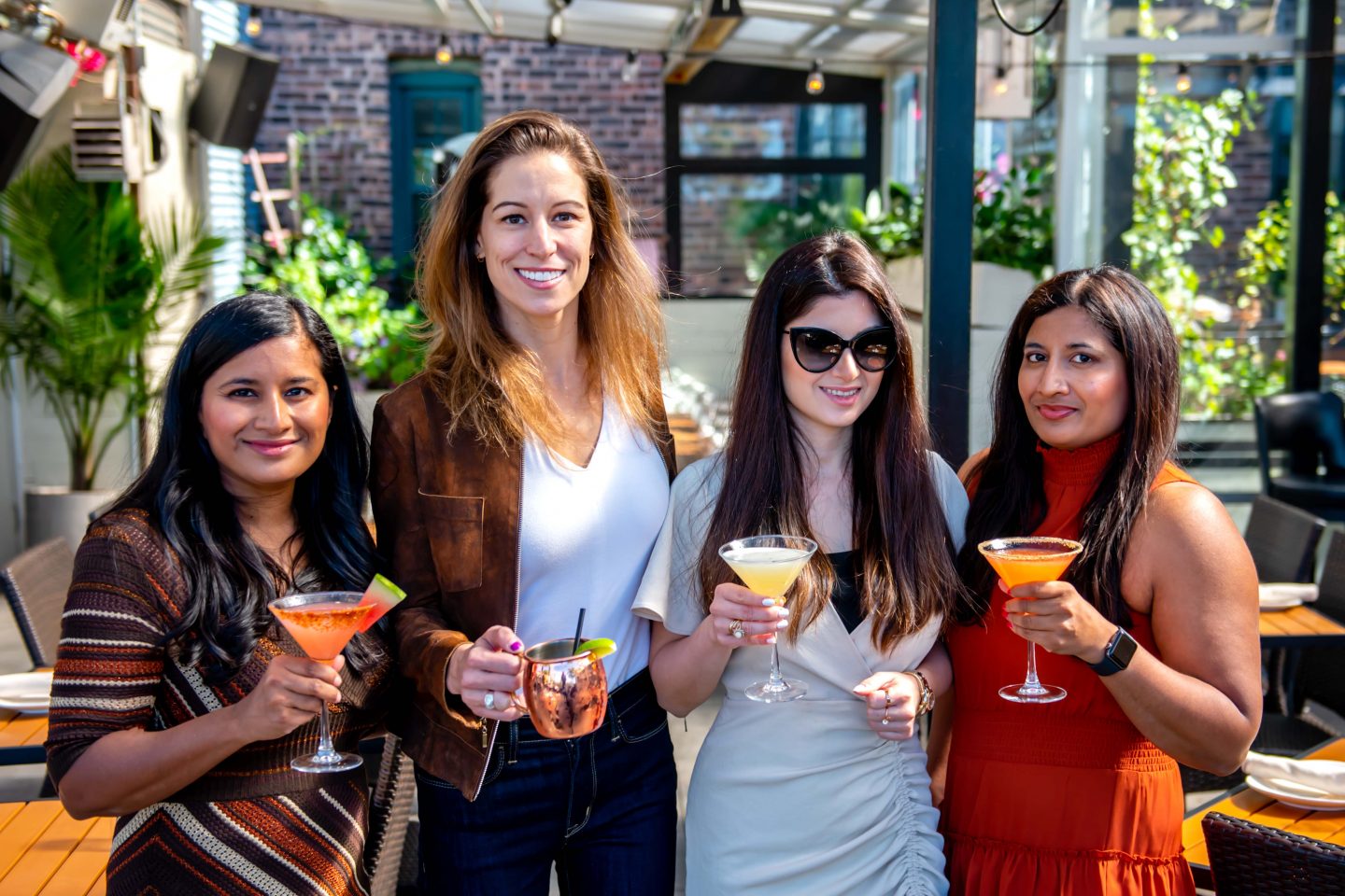 The Best Brunch in NYC in 2022: STK Rooftop Review Best Brunch in NYC. STK Rooftop Review. Ladies with brunch cocktails at STK Rooftop.