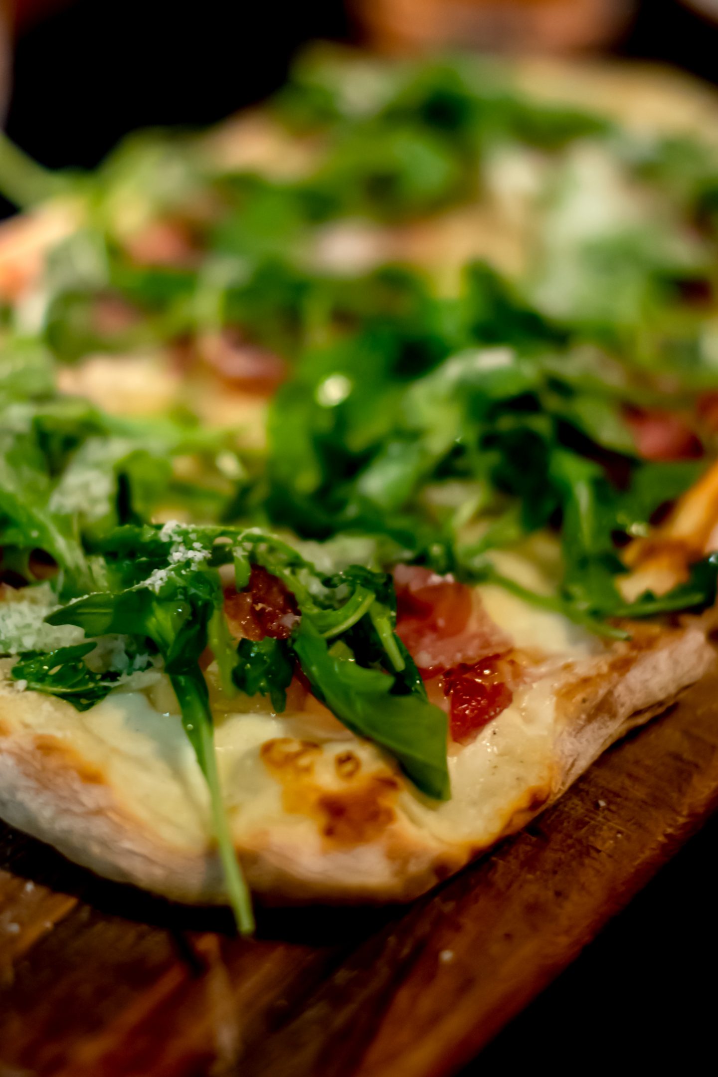 Black Barn Restaurant NYC Review. Black Barn Confit Pear White Pizza. 