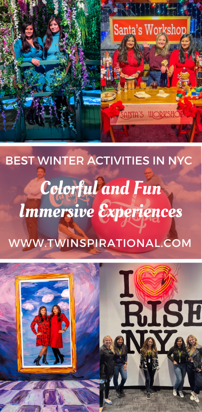 The Best Winter Activities in NYC in 2022 The Best Winter Activities in NYC in 2022. Color Factory. Watermark The Santa Clauses Winter Wonderland. Color Factory. Rise NY. Monet's Garden.