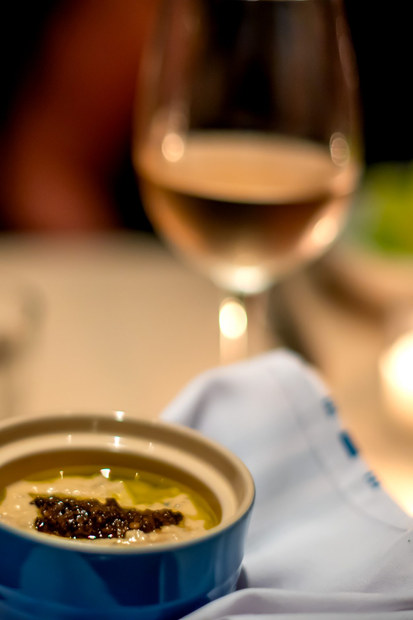 Group Dinner at Claudette NYC. Tunisian Hummus. 