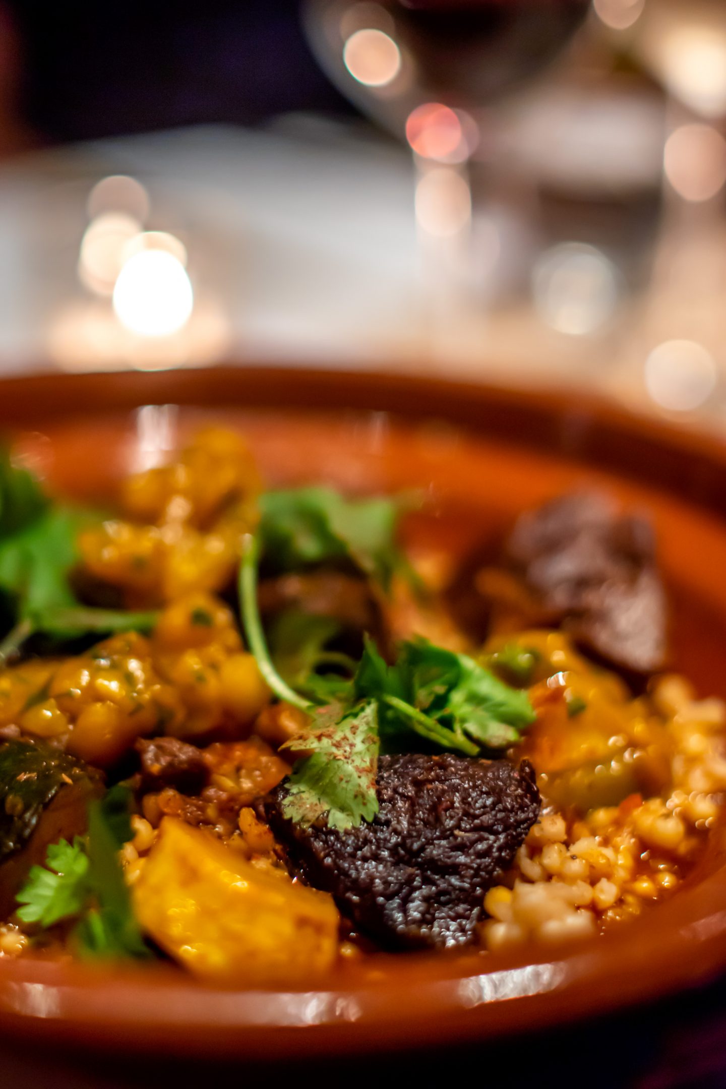 Group Dinner at Claudette NYC. Lamb Tagine. 