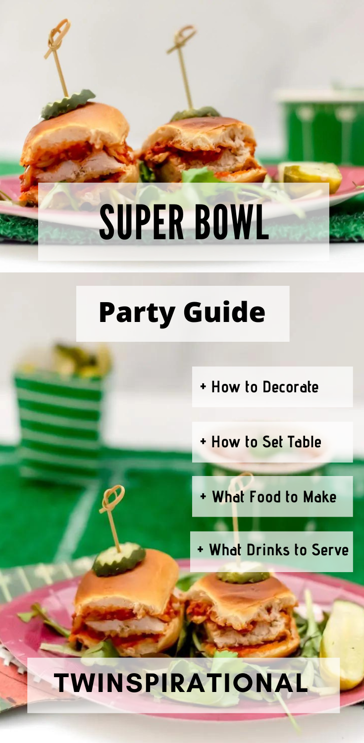 Score Big Points with These Super Bowl Party Ideas and Amazing Chicken Parmesan Slider Recipe Super Bowl Party Ideas. Chicken Parmesan Slider Recipe. Super Bowl Tablescape Ideas.