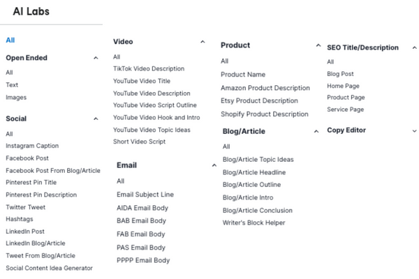 Your Guide to Creating Powerful Content with Tailwind Ghostwriter in 7 Easy Steps Tailwind Ghostwriter Social Media Options 2