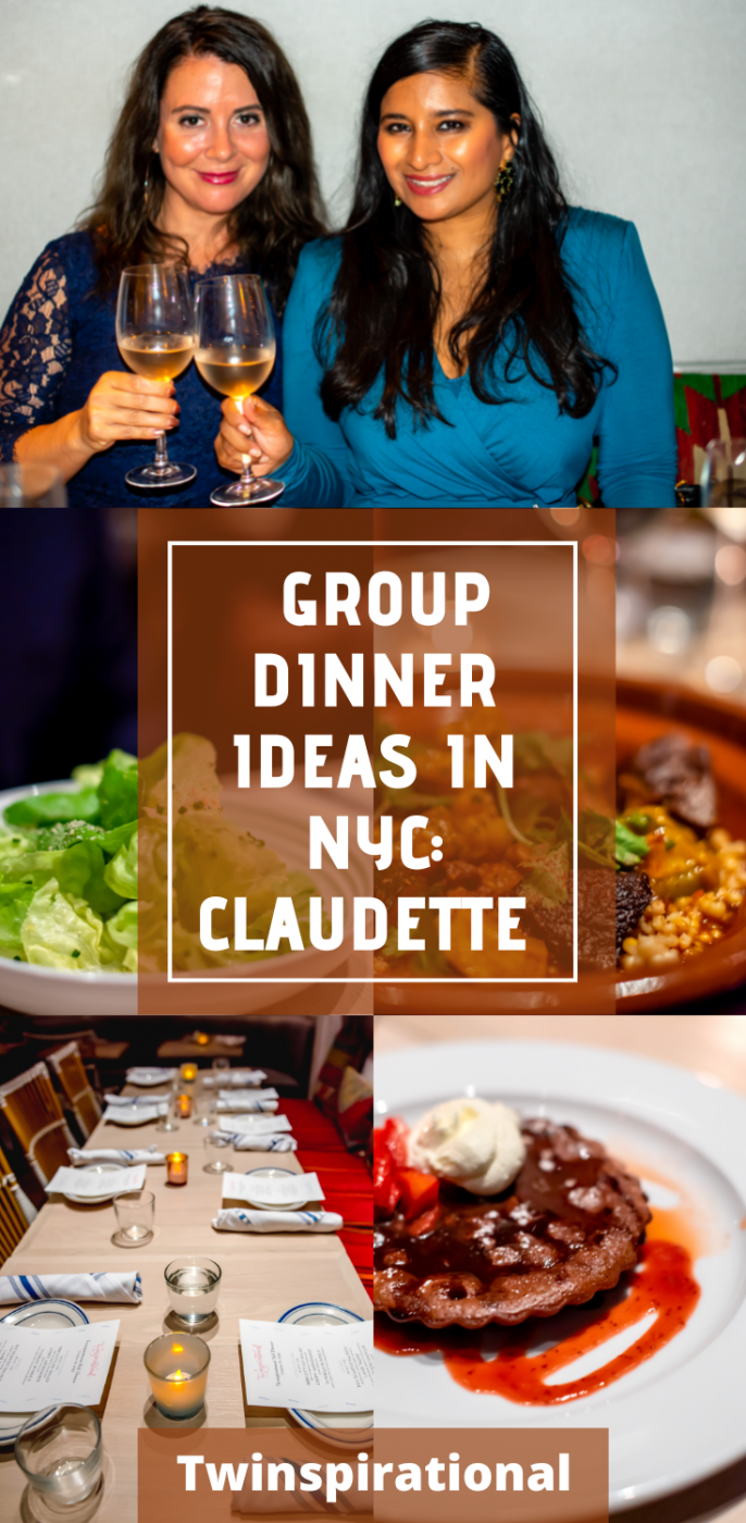 Group Dinner at Claudette NYC.