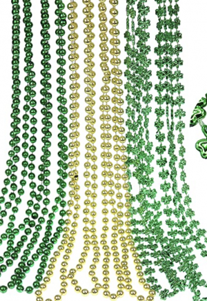 Green and Gold Beads