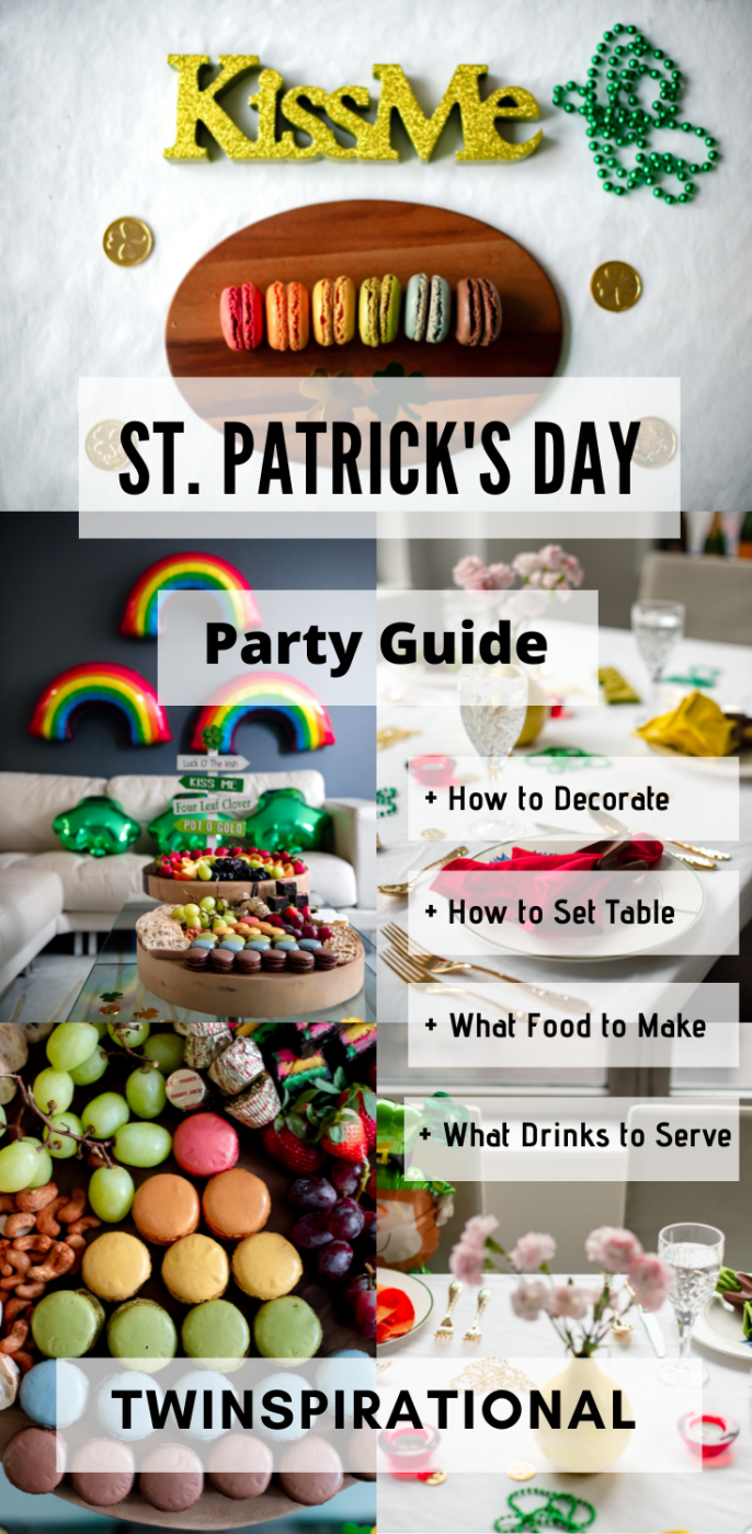 5 Best St. Patrick's Day Decorations to Transform Your Home St. Patrick's Day Decorations. Rainbow macarons. Kiss me sign.