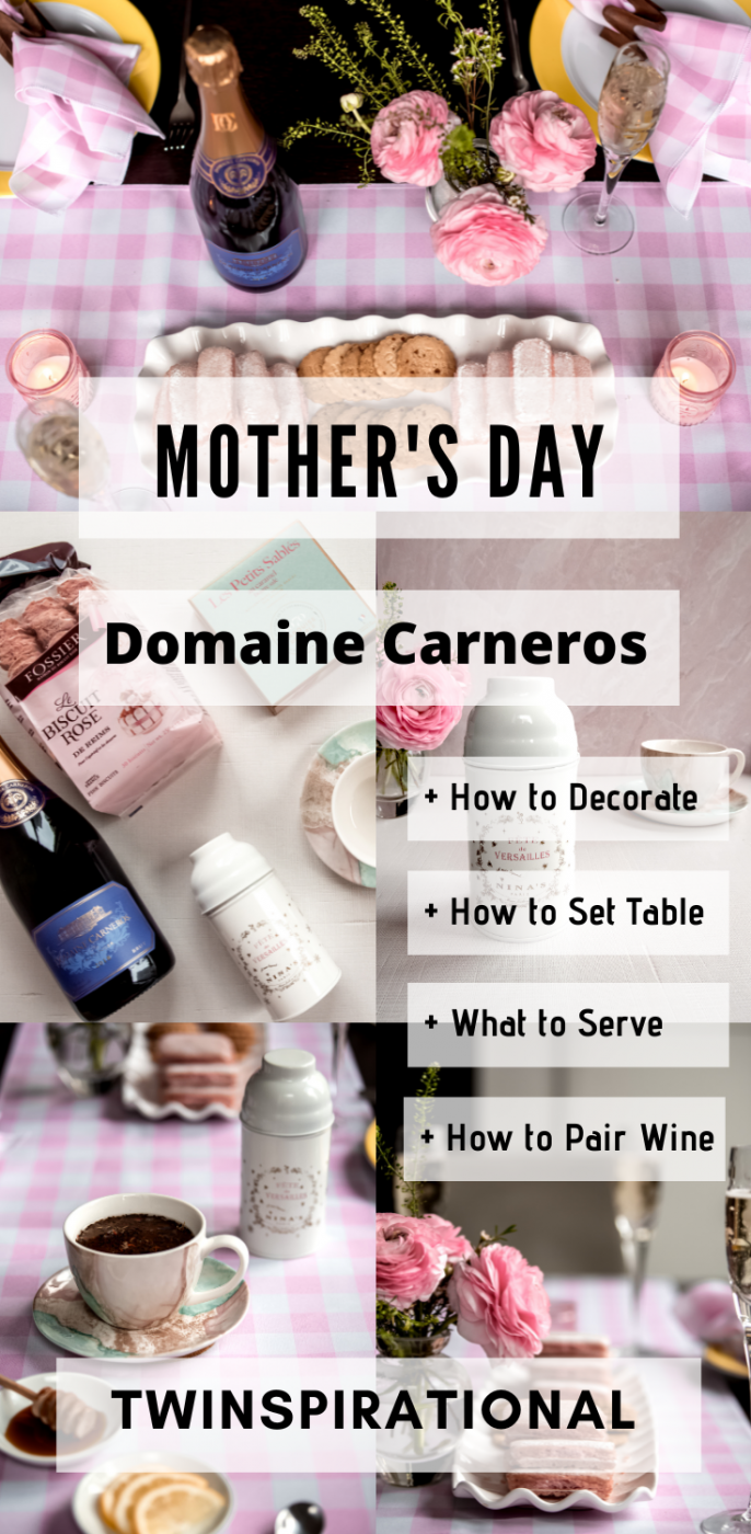 5 Best Reasons Why Domaine Carneros Brut is the Ultimate Mother's Day Gift Domaine Carneros Brut. Mother's Day Gift Ideas. Domaine Carneros Thé Chéri. Tea Party.