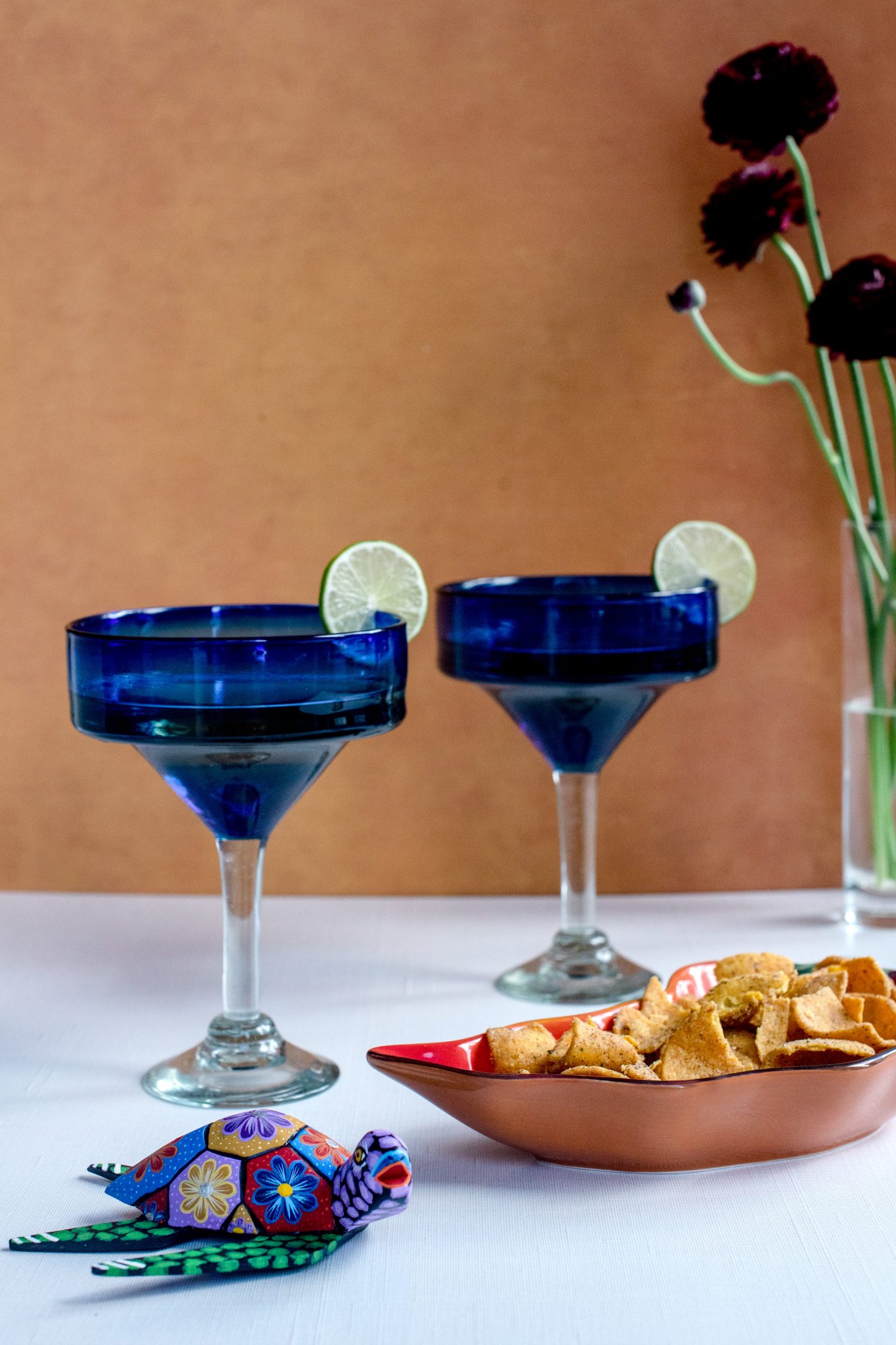 Modica Cucumber Aloe Margarita. Patron Tequila. Margarita glasses. 
