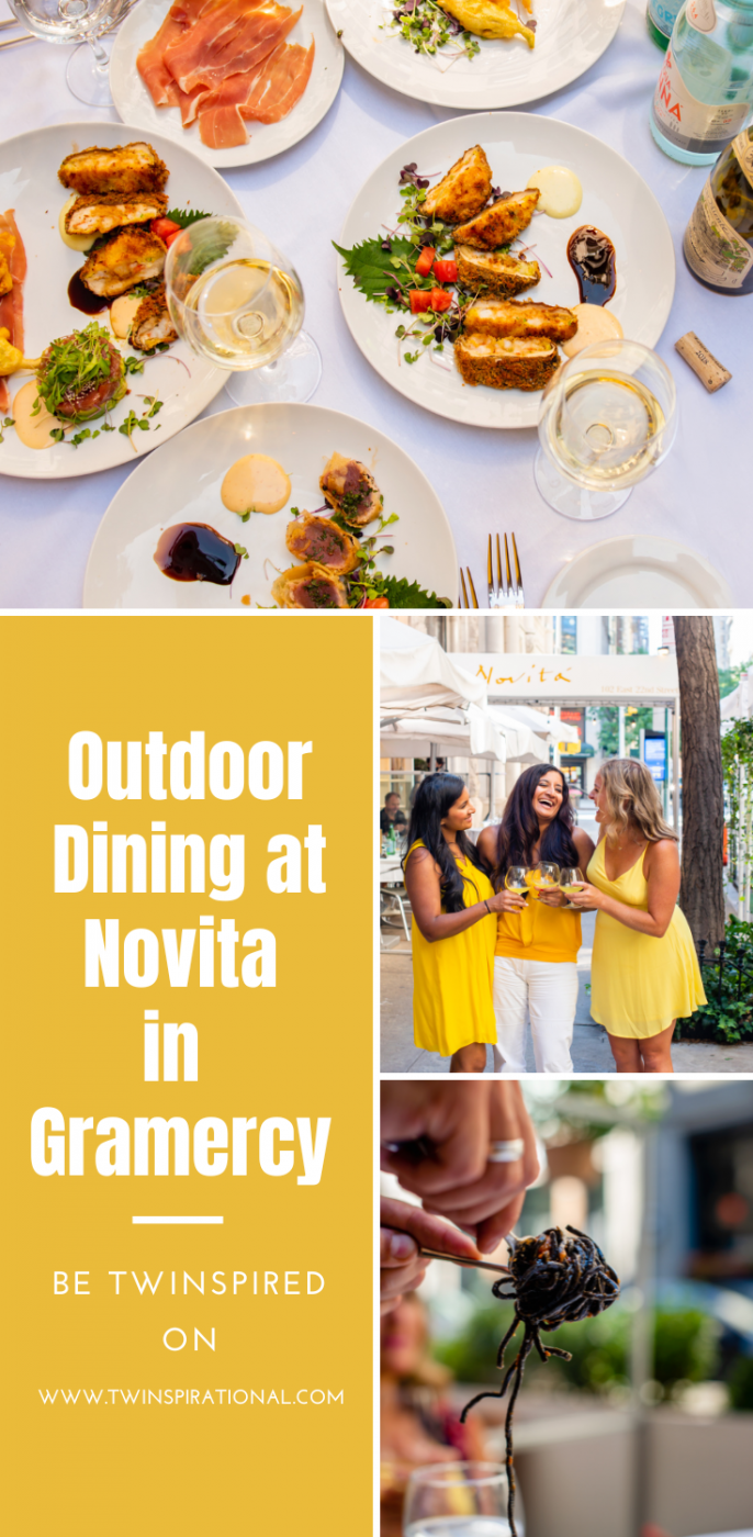 NYC Restaurants with Beautiful Outdoor Dining. Novita NYC. Novita Pasta Course. 