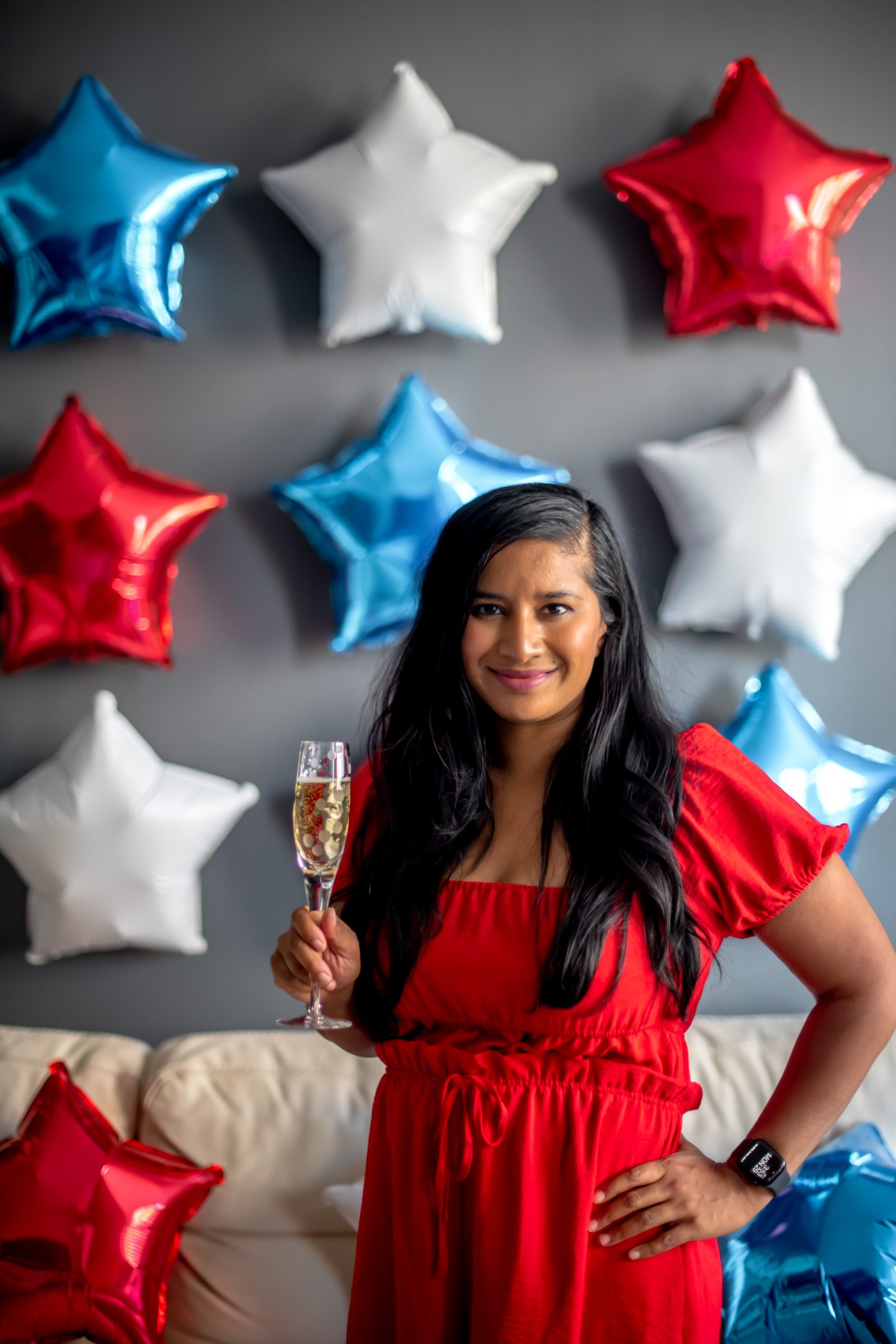 Best July 4th Decor Ideas: How to Celebrate Independence Day in Style July 4th Decor Ideas. Red, white and blue star balloons.