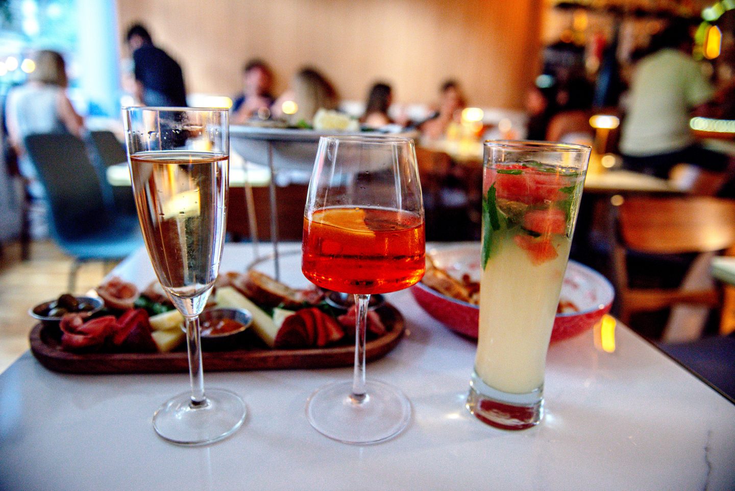 North Fork Restaurant NYC. West Village Restaurants. Sparkling Wine. Aperol Spritz. Watermelon Mojito. 