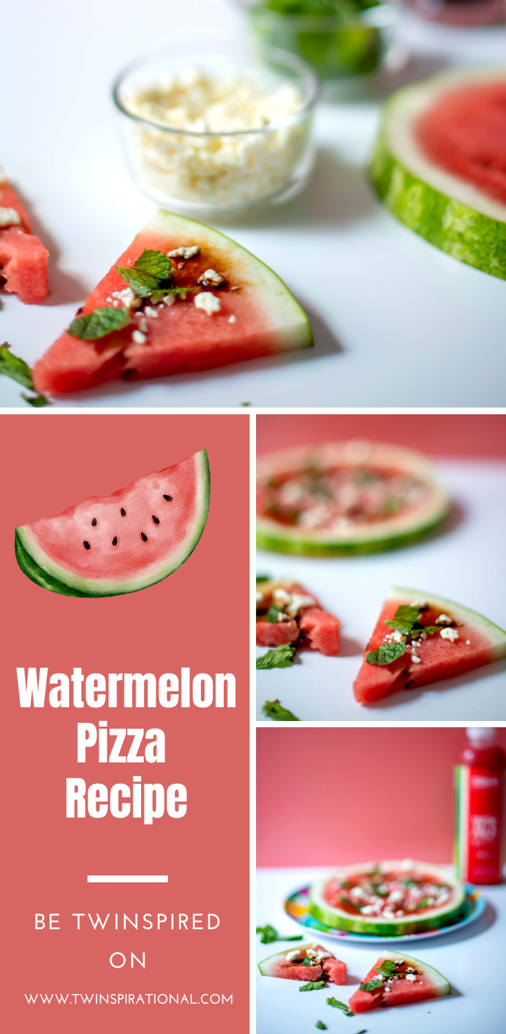 The Best and Ultimate 4-Ingredient Watermelon Pizza Recipe to Make This Summer Watermelon pizza recipe. Feta. Mint. Balsamic glaze.